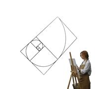 Visualizzazione composizione Finder - Manuale di layout regolabile, rapporto d'oro con pinza freno, strumento telaio e fotografia, aiuto visivo leggero per schizzi, pittura e perfezione