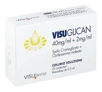 Visufarma Visuglican 4% + 0,2% - Collirio Per Congiuntiviti, Allergiche E Primaverili 25 Monodose Da 0,5 ml