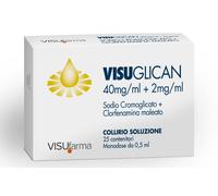Visuglican 4% + 0,2% Collirio, Soluzione 25 Contenitori Monodose Da 0,5 Ml