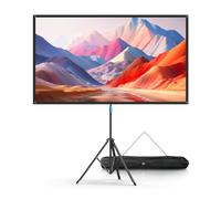 VISULAPEX 100"Schermo Proiettore, 16:9 4K Schermo per Proiettore con Supporto Portatile, Idea per Teatro Domestico, il Cinema All'aperto Feste in Giardino