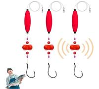 Visulong Catfish Fishing Set 2025 New Catfish Rig Making Kit with Circle Hooks, Rattler Fishing Equipment, and Peg Floats, Complete Catfish Tackle for Big Game Fishing (rosso, 8/0)