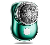 Visulong Shaver for Men, Visulong Mini Portable Electric Shaver, Wet And Dry Use & Usb Fast Charging, Blade Removable, Waterproof, Rechargeable Travel for Home (Green)