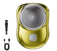 Visulong Shaver for Men, Visulong Shaver, 2025 New Upgrade Pocket Shavers USB Mini Shavers, Waterproof Razor Portable for Travel, with Digital Display (Gold)