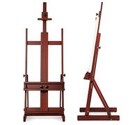 VISWIN Cavalletto a H Grande, Cavalletto Regolabile Professionale in Legno di Faggio con Vassoio 135-231cm, Cavalletto Stabile da Studio Dipingere per Adulti, Artisti