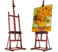 VISWIN Cavalletto a H Medio Grande, Cavalletto Regolabile Professionale in Legno di Faggio con Vassoio 170-241cm, Cavalletto Dipingere da Studio Stabile per Adulti, Artisti, Studenti