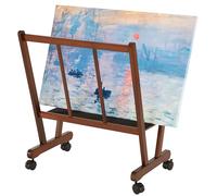 VISWIN Rack per Stampe di Grandi Dimensioni in Legno, Espositore d'Arte e Asciugatura con Rotelle, Perfetto per Conservazione e Esposizione di Opere, Mostre e Gallerie
