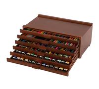 VISWIN Scatola di Immagazzinaggio per Artisti a 6 Cassetti con Divisori Rimovibili, Scatola di Immagazzinamento per l'arte in Legno di Faggio Premium, Organizzatore per Materiale Artistico