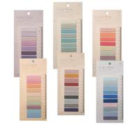 Visxcnu 1200 Pezzi Segnapagina, Multicolore,10 Stili Schede Note Adesive Adesivi Colorati Indice Sticky Notes per Ufficio Scuola Segnapagina Pennarello Appiccicoso