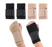 Visxcnu 2 paia di fasce elastiche,Polsiera per Dolori Articolari,Tutore Polso Elastica per Slogature al Polso,Tendinite e Sport,per alleviare tendinite artrite dolore nel tunnel carpale