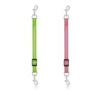 Visxcnu 2 Pezzi Clip per Collare per Cani,Collare per Cuccioli in Nylon Riflettente,connettore per Imbracatura per Collare per Cani Regolabile di Sicurezza per Cuccioli di Cane