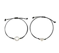 Visxcnu 2 Pezzi Sorelle/Best Friends Forever Bracciale Set Abbinamento Bracciale Cuore Regalo Regolabile per Uomini Donne