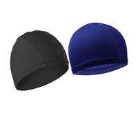 Visxcnu 2Pcs Classic Silicone Cuffia Unisex in Silicone,Long Hair cap Cuffia da Nuoto Unisex Adulto,Cuffia Piscina Donna e Uomo, Cuffia Nuoto con Bordo Rinforzato, Cuffia Morbida e Resistente