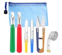 Visxcnu 4Pezzi Kit di Taglia,Cucitura Ripper Kit, con Forbici, Metro a Nastro Morbido e Borsa per Il Cucito,Misura di Nastro Morbido e Borsa di Stoccaggio per Cucire