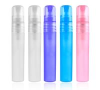 Visxcnu 5 confezioni, 5 mlMini flaconi spray portatili, ricaricabili, formato da viaggio, piccoli campioni, contenitori vuoti, per viaggi, gite, dispenser per profumo e struccante