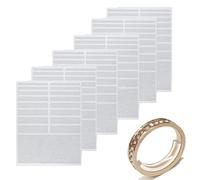 Visxcnu 6 Fogli Stringi Anello Invisibile,Misura Anelli Dito Italiano per La Regolazione della Dimensione Dell'anello per L'anello Nuziale Largo Multicolore Regolatore Distanziatore Strumento