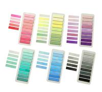 Visxcnu 6 Pezzi Note Adesive Indice Pastello, 1200 Pezzi Segnapagina Autoadesivi Multicolore, 10 Stili Schede Appiccicose per Ufficio Scuola Libri