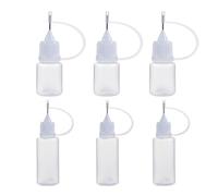Visxcnu Applicatore Colla, Flacone Contagocce, Bottiglie Plastica, Squeezer Bottle, Applicatore Precisione, 6pcs Applicatore Precisione, Bottiglie Plastica, Bottigliette con Applicatore Colla