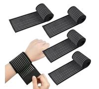 Visxcnu Polsiera Elastica Supporto per Polso,Fascia da Polso, Polso Fascia Tutore per Tunnel Carpale Dolore Benda Fitness Polsino,Ideale per Sport,Palestra,Lavoro,Utile in Caso di Tendiniti(nero)