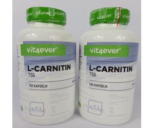 VIT4EVER -L-CARNITINA 750 BRUCIA GRASSI VEGAN 2X180 CAPSULE 11/2026