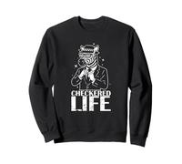 Vita a scacchi Zebra Ska Style Felpa
