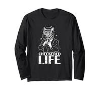 Vita a scacchi Zebra Ska Style Maglia a Manica
