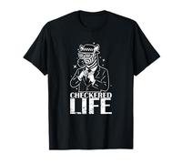 Vita a scacchi Zebra Ska Style Maglietta