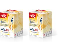 Vita Act Calcio + Vitamina D, Integratore Alimentare, 60 Compresse (Confezione da 2)