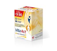 Vita Act Calcio + Vitamina D, Integratore Alimentare a base di Calcio e Vitamina D, Confezione da 60 Compresse