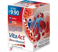 F&F Integratore alimentare Vita Act Ferro + Vitamina C - 60 capsule