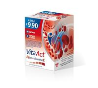 Vita Act Ferro + Vitamina C, Integratore Alimentare a base di Ferro, Confezione da 60 capsule