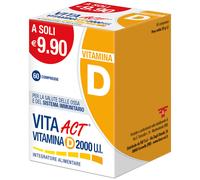 Vita Act Vitamina D 2000 U.I. per le ossa e il sistema immunitario 60 compresse