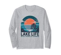 Vita al Lago Design Previsioni Weekend Divertente Maglia a Manica