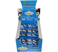 Ultimate Italia - Barretta vegan proteica al 27% - gusto cacao cocco - 24x40g - senza glutine, senza lattosio, 100% vegetale