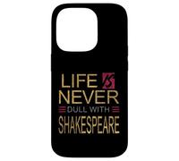 Vita angosciata mai noioso Shakespeare umoristico Slogan Meme Custodia per iPhone 14 Pro