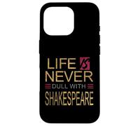 Vita angosciata mai noioso Shakespeare umoristico Slogan Meme Custodia per iPhone 16 Pro