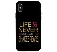 Vita angosciata mai noioso Shakespeare umoristico Slogan Meme Custodia per iPhone X/XS