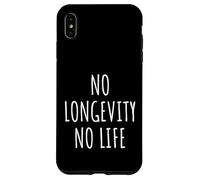 Vita antinvecchiamento sana di biohacking di benessere di longevità Custodia per iPhone XS Max