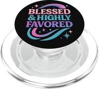 Vita benedetta e favorita Christian Pastel Rainbow Retro Y2K PopSockets PopGrip per MagSafe