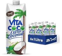 Vita Coco Acqua Di Cocco Extra 6x1 L, Gusto Cocco, Senza Glutine, Ricca Di Vitamina C e Potassio