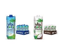Vita Coco Acqua Di Cocco Originale 6 x 1L & Extra 6 x 1L, Piena Di Elettroliti, Senza Glutine, Ricca Di Vitamina C E Potassio, Gusto Cocco