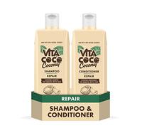 Vita Coco Shampoo riparatore e balsamo per capelli danneggiati (2 x 400 ml) protegge le riparazioni e nutre i capelli con noci di cocco naturali al 100%