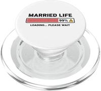 Vita coniugale 99% Caricamento Divertente Marito Moglie PopSockets PopGrip per MagSafe