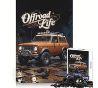 Vita fuoristrada - Puzzle SUV vintage da 1000 pezzi per ragazzi, gioco di abilità e ragionamento, momento di serenità, taglio preciso, (50x75cm)