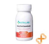 Vita-Lab Multivitaminico 12 Componenti 90 Compresse per Immune E Nervoso Sistema