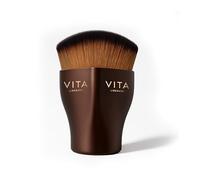 VITA LIBERATA The Pyramid - Pennello per viso, pennello per abbronzatura e sfumatura con setole fitte, per sfumare e modellare, applicatore per fondotinta o abbronzatura, naturale, senza striature
