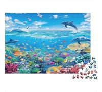 Vita marina subacquea Puzzle 1000 Pezzi Impossibile - Regalo Perfetto Vita marina subacquea Landscape Puzzle Giocattolo Decompressivo Intellettuale Educativo Intrattenimento Creativo Per La Decorazi