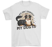 Vita Non È Perfetto But il Mio Cane È Uomo T-Shirt 100% Cotone