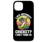 Vita senza cricket I don't think so giocatore di cricket retrò Custodia per iPhone 13
