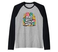 Vita Zero sprechi barattoli Utensili riuso Consapevole Maglia con Maniche Raglan