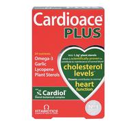 Vitabiotics Cardioace Plus 60 Pillole Omega-3 Aglio Licopene Pianta Steroli